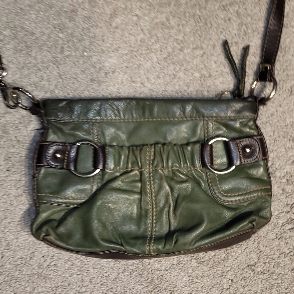 Danier Green Leather Bag - Picture 4 of 8
